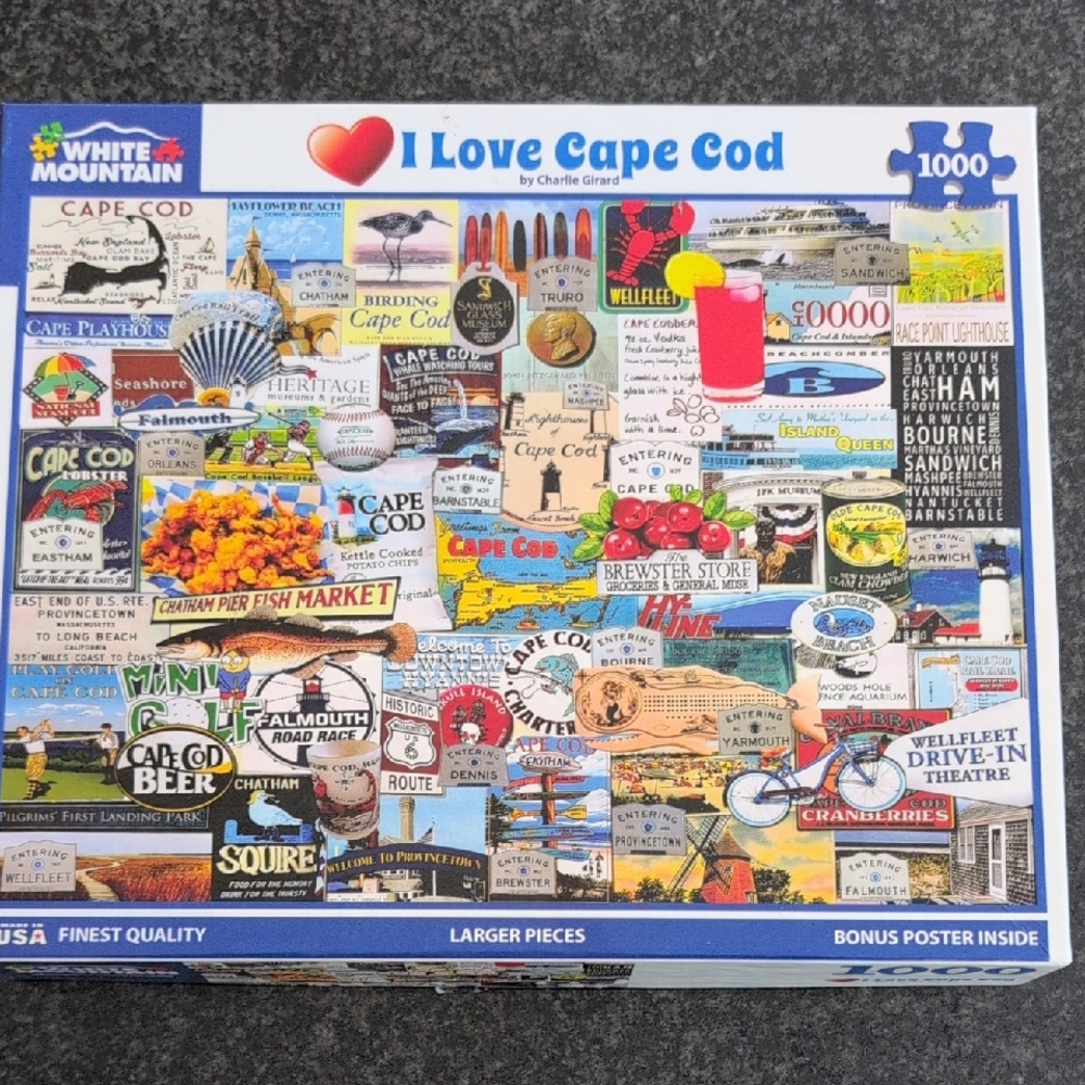 White Mountain 'I Love Cape Cod' Puzzle - Colorful Collage